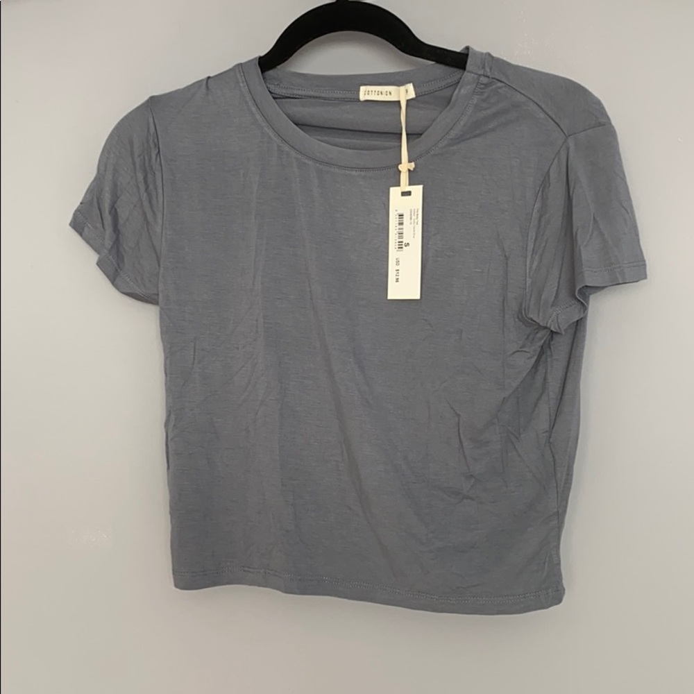 Cotton on crop top tee
